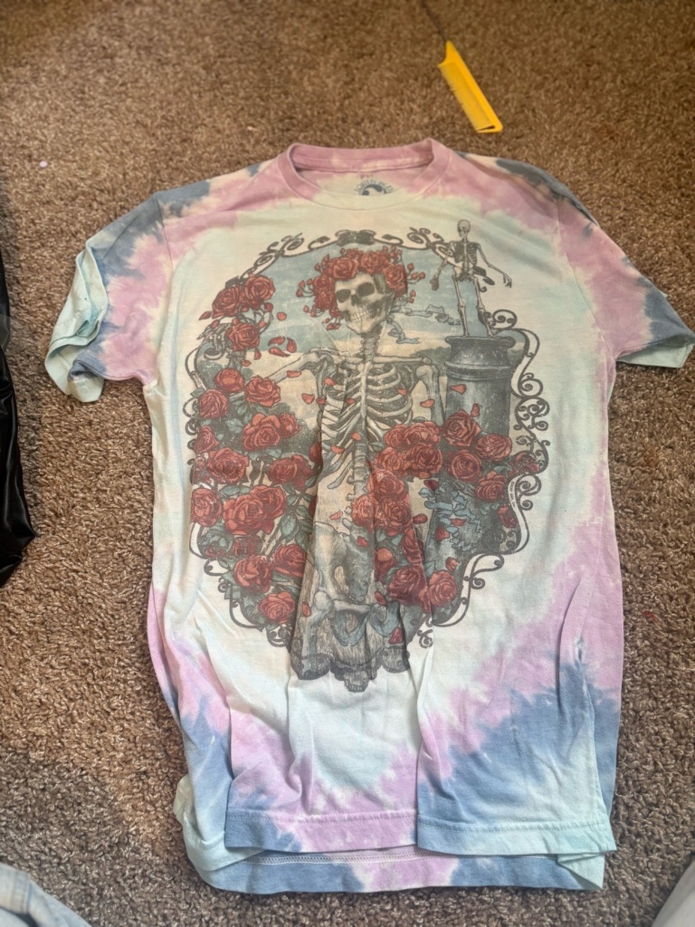 Vintage Liquid Blue Tie-Dye Short Sleeve Tee Grateful Dead